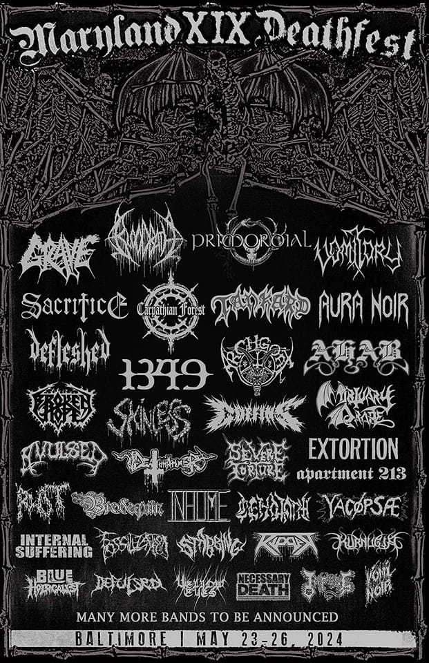 1349, SEVERE TORTURE + BRODEQUIN Confirmed for Maryland Deathfest 2024 ...