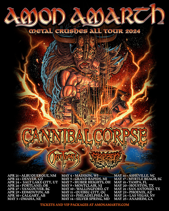 Amon Amarth Announces Biggest North American Headlining Tour to Date